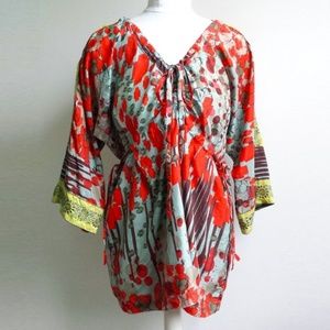 Johnny Was Silk Kimono Blouse Sz. L